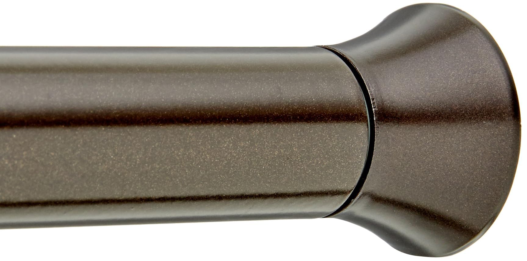 Amazon Basics no-drill tension rod extended to fit 54-90 inches for flexible mounting
