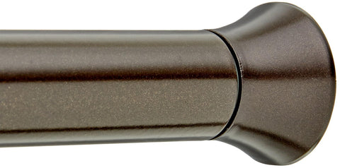 Amazon Basics no-drill tension rod extended to fit 54-90 inches for flexible mounting