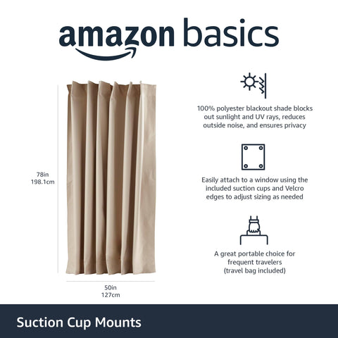Amazon Basics curtain providing light reduction to create a quieter room.