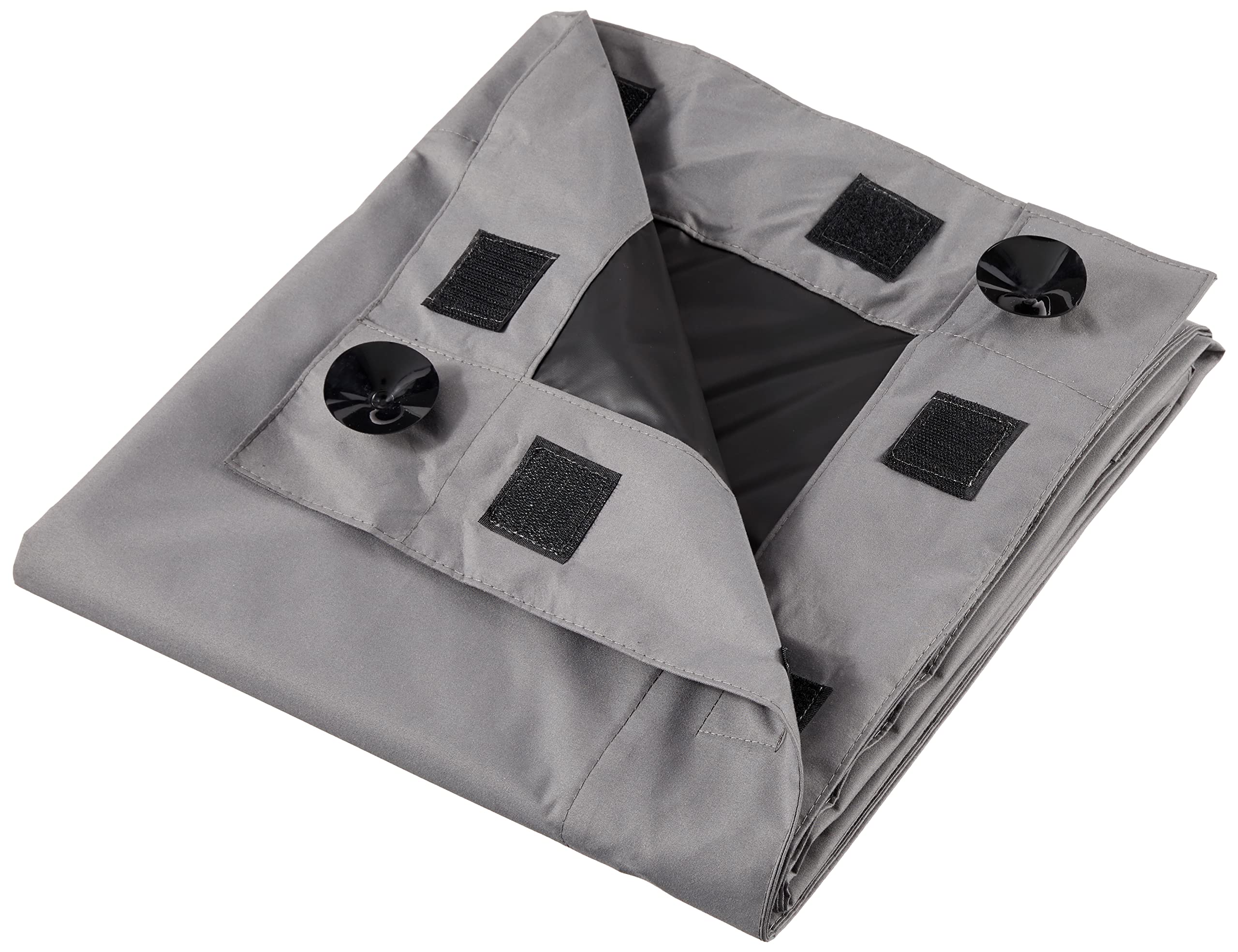 Amazon Basics blackout curtain reduces outside noise for better concentration.