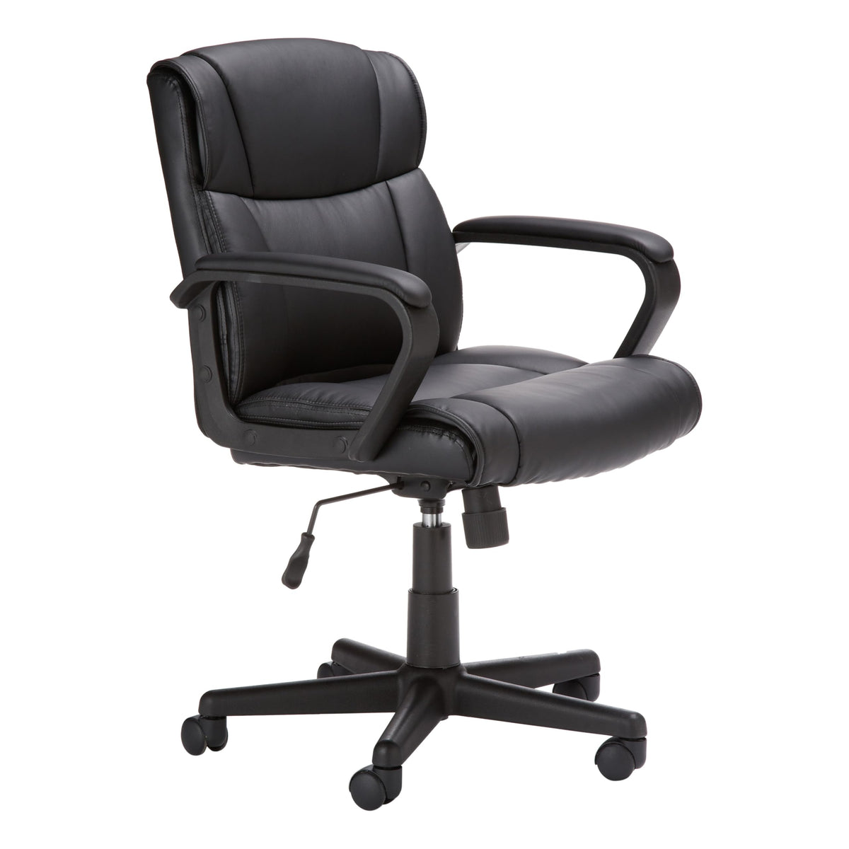 Amazon Basics padded office chair seat offers all-day comfort for focused work.