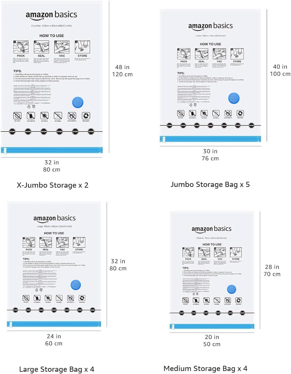 Amazon Basics packed suitcase demonstrates organized packing with vacuum bags