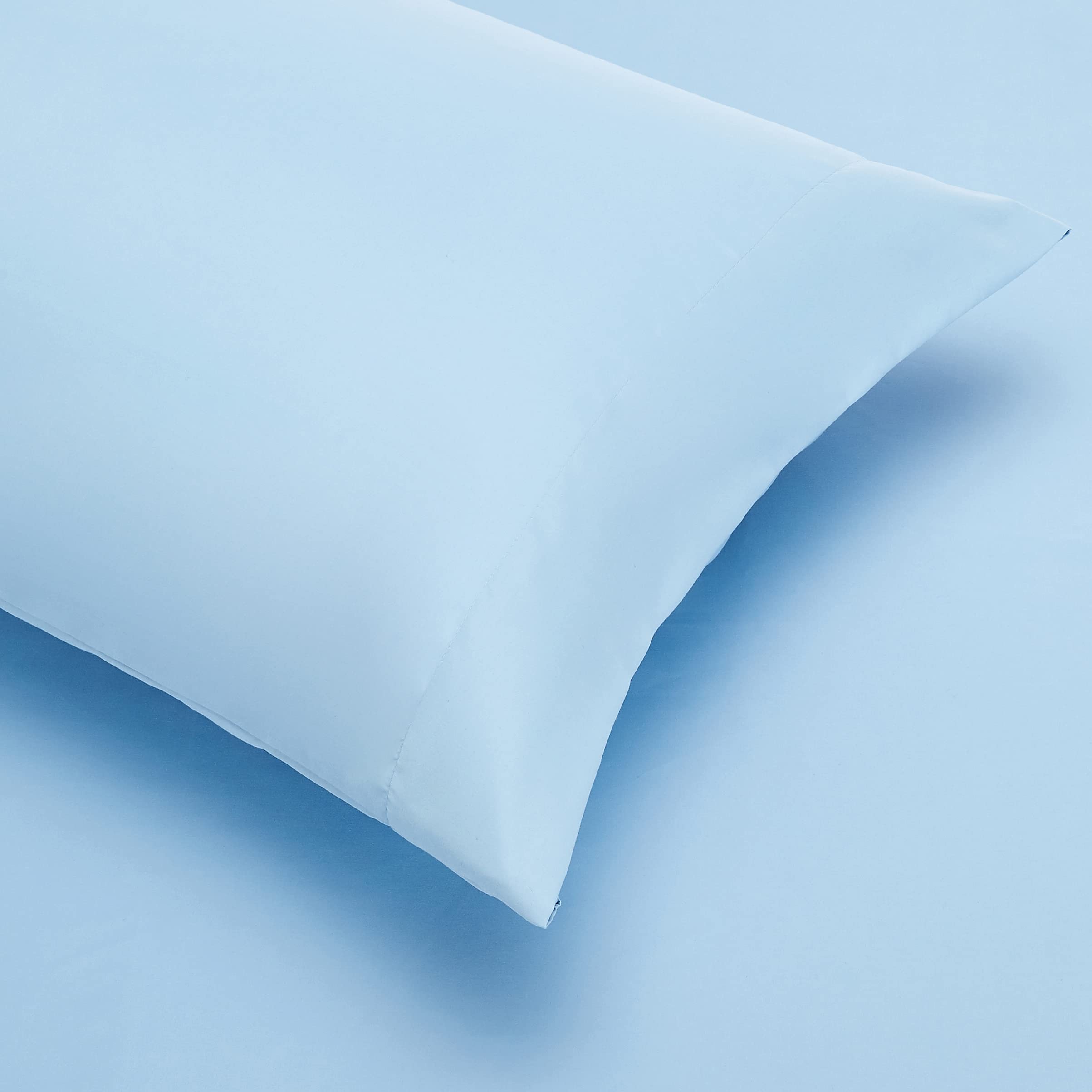 Amazon Basics 20x30 pillowcase pairs for smooth, breathable night’s rest.