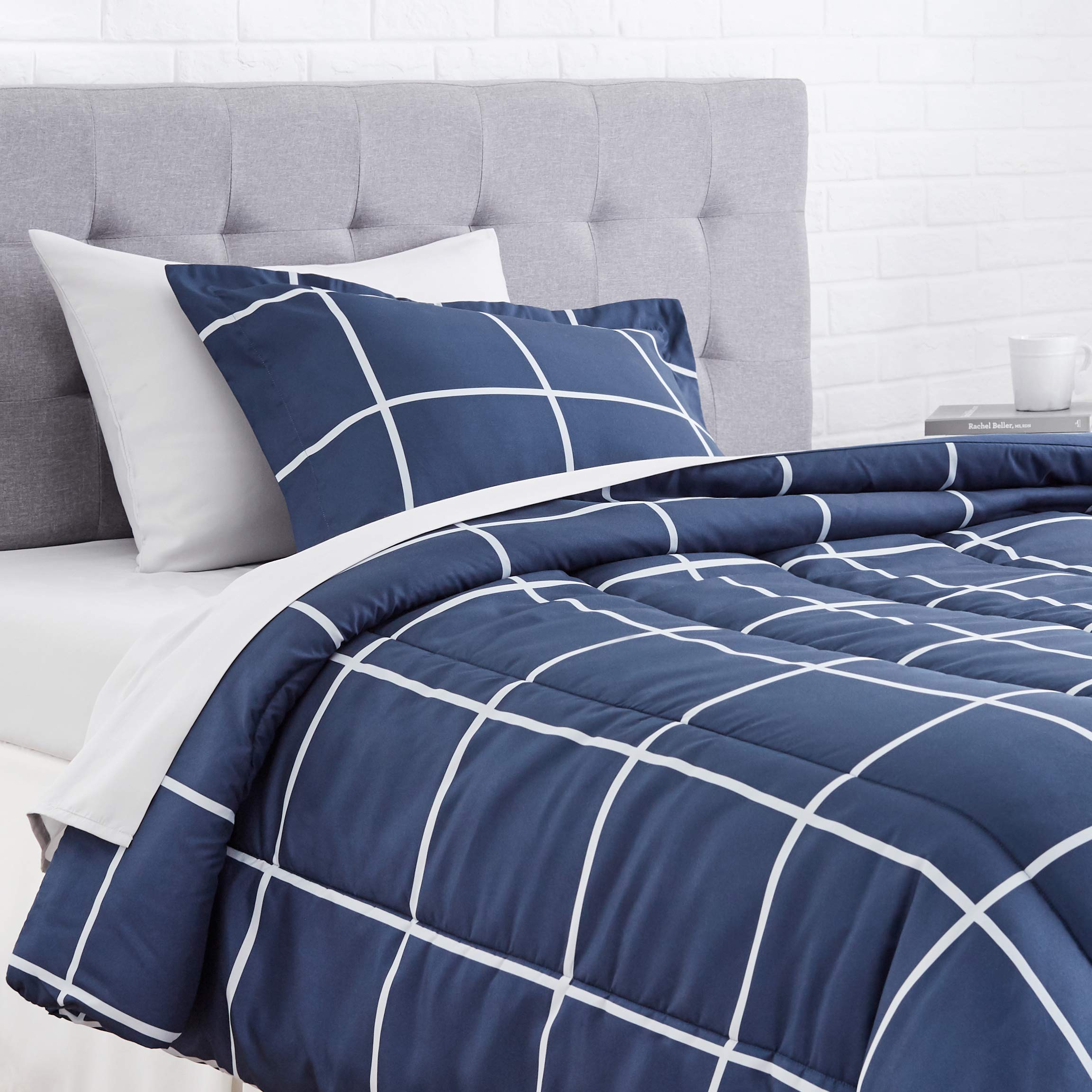 Pillowcase 20x30 inches from Amazon Basics twin bedding set for complete look.