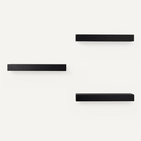 Amazon Basics pine wood with black finish adds warm decor to any room.