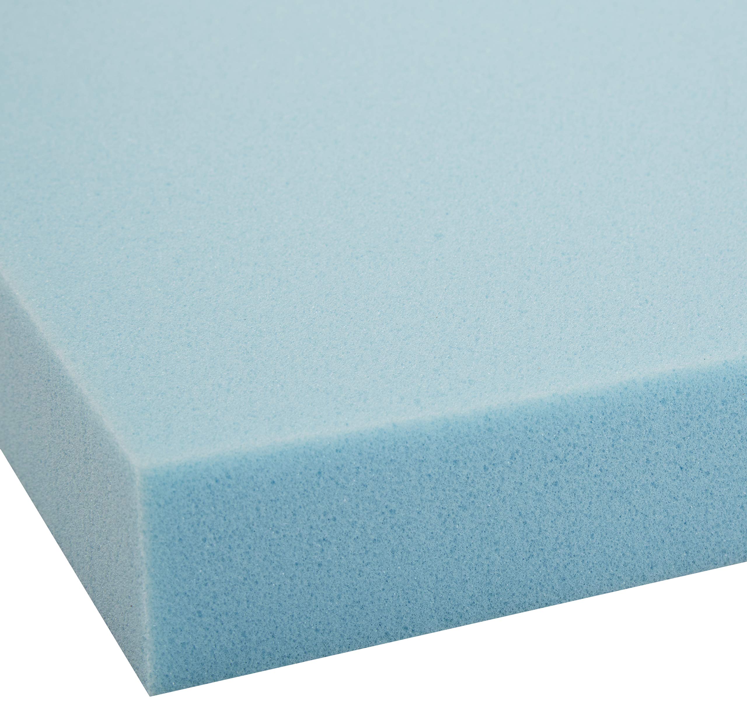 Amazon Basics queen topper unrolled on bed for quick plush comfort upgrade