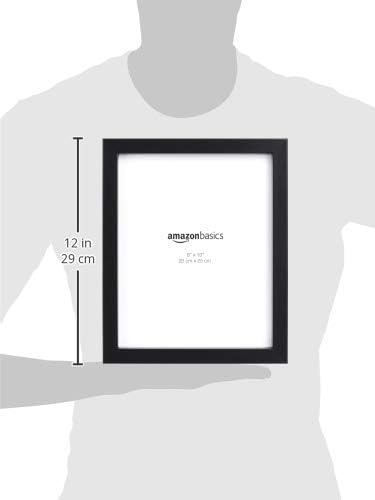 Amazon Basics black finish frame complements most decor styles.