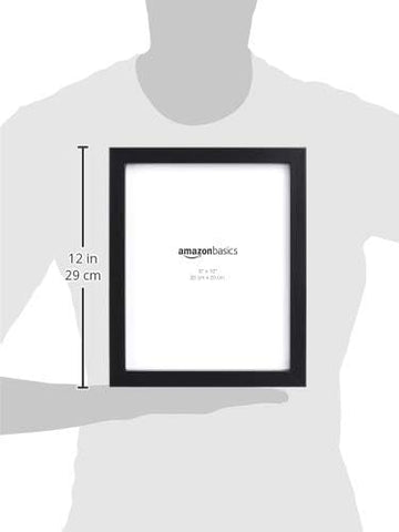 Amazon Basics black finish frame complements most decor styles.