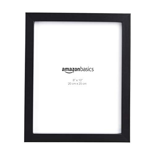 Amazon Basics frame with wall-hooks enables versatile wall display.