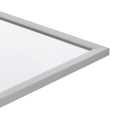 Amazon Basics rectangular wall mirror 24x36 hanging horizontally ideal for living rooms.