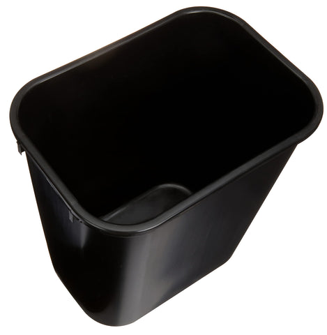 Six-pack Amazon Basics wastebaskets for multiple spaces.