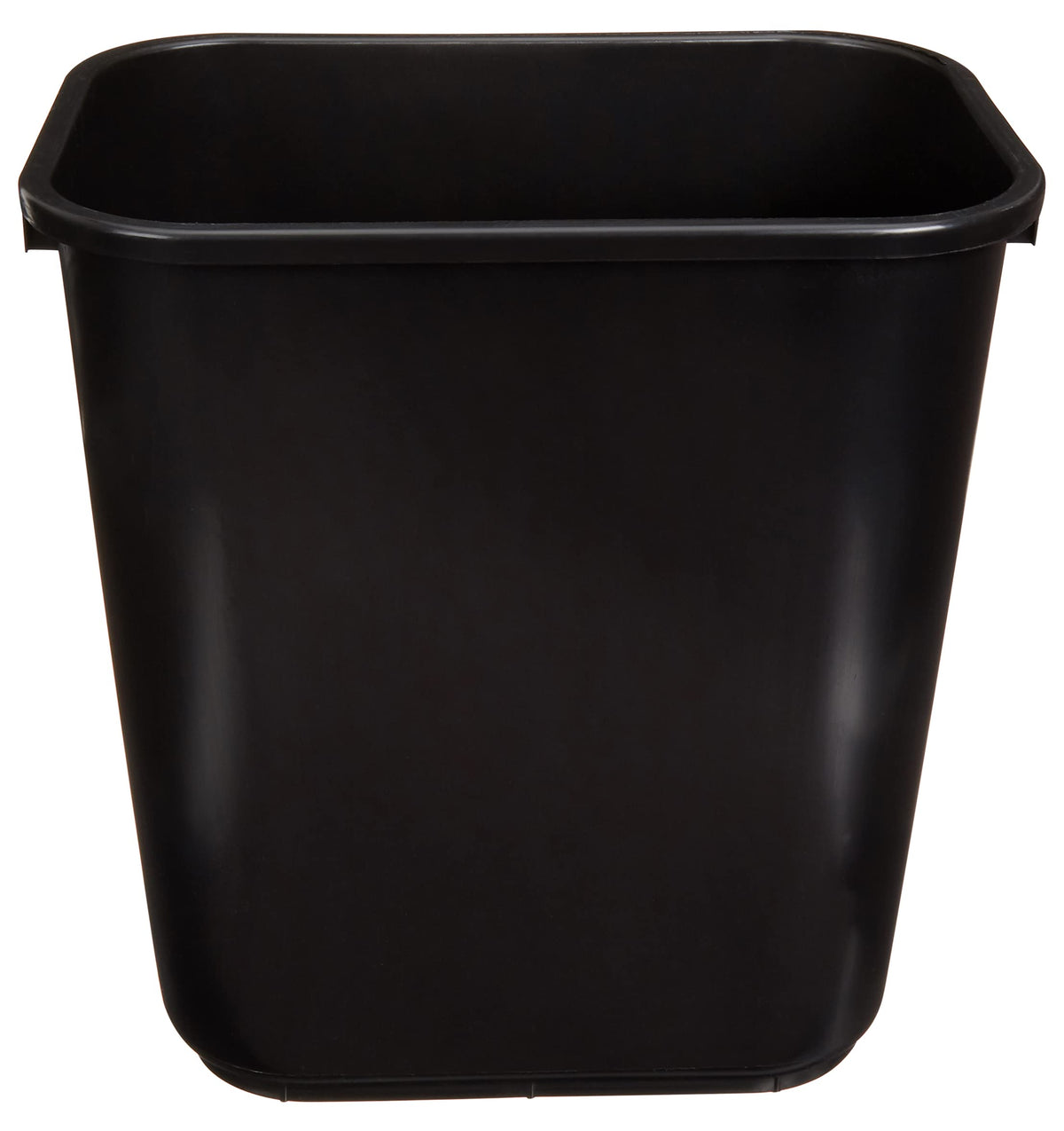 Amazon Basics rectangular wastebasket with 7-gallon capacity for office use.
