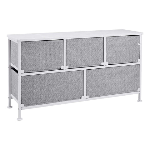 Amazon Basics removable fabric drawers with easy-pull handles for quick access