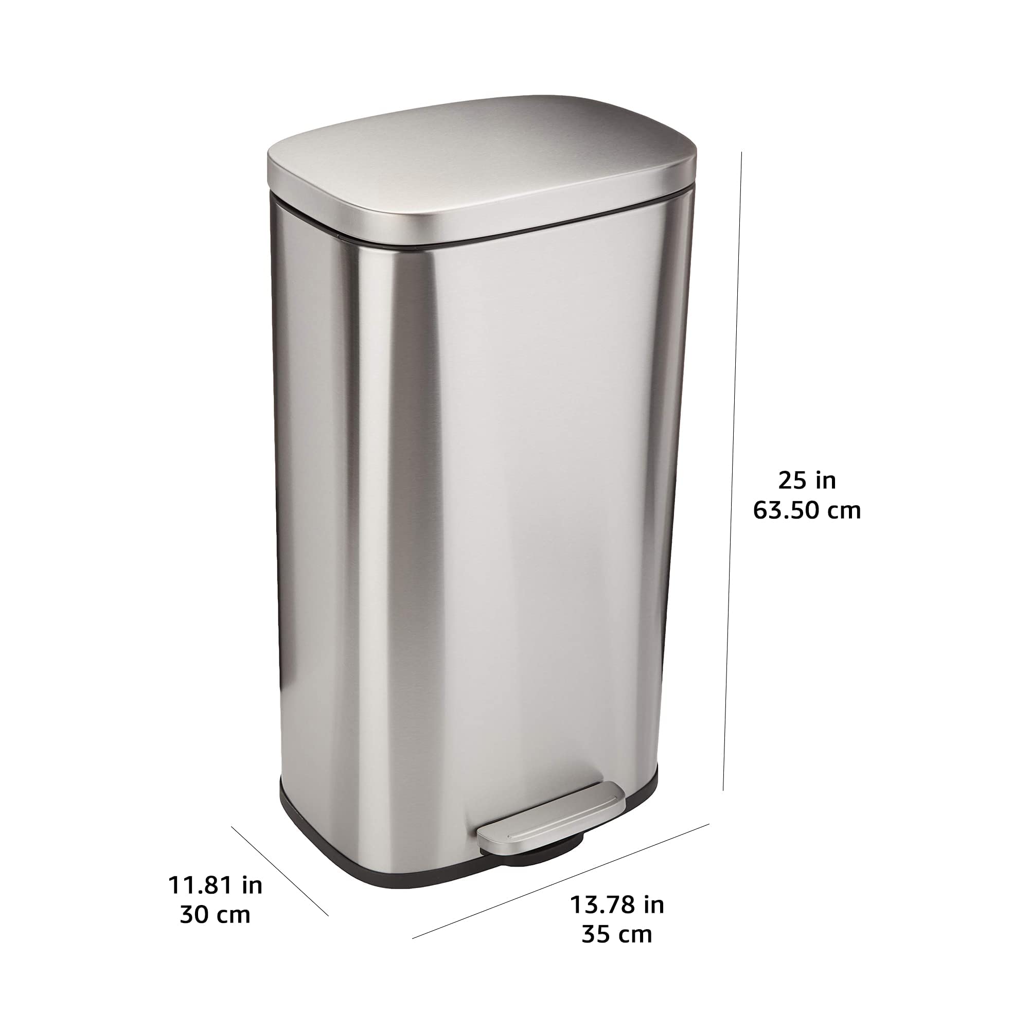 Amazon Basics removable inner bucket makes bag changes quick and easy.