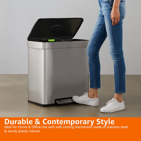 Removable liner bins with handles for simple disposal and swapping