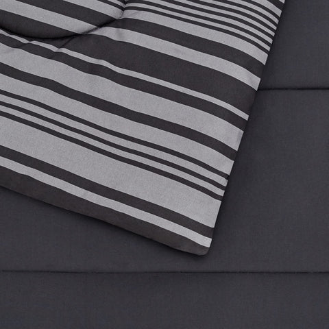 Amazon Basics sham 20 x 26 coordinates with the Calvin stripe design