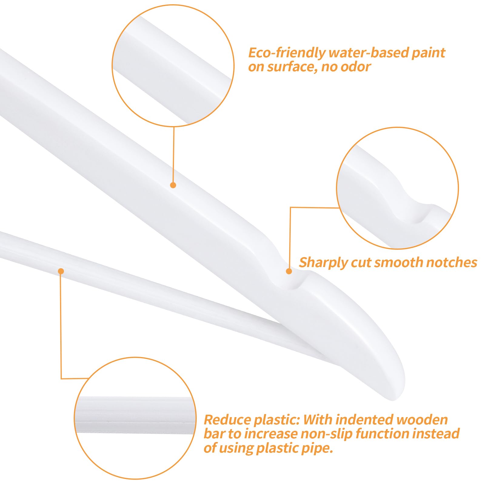 Smooth finish helps prevent fabric snagging during storage