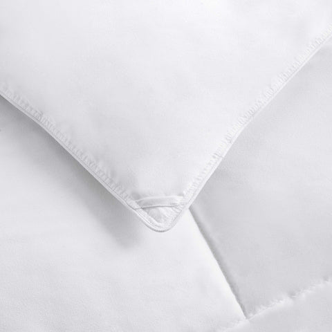 Amazon Basics close-up of 100 percent polyester shell and soft loft
