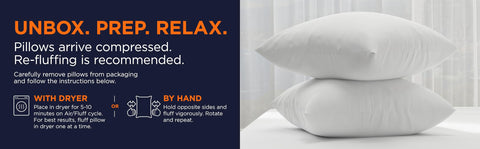 Amazon Basics pillow insert is machine washable for easy care and quick refresh.
