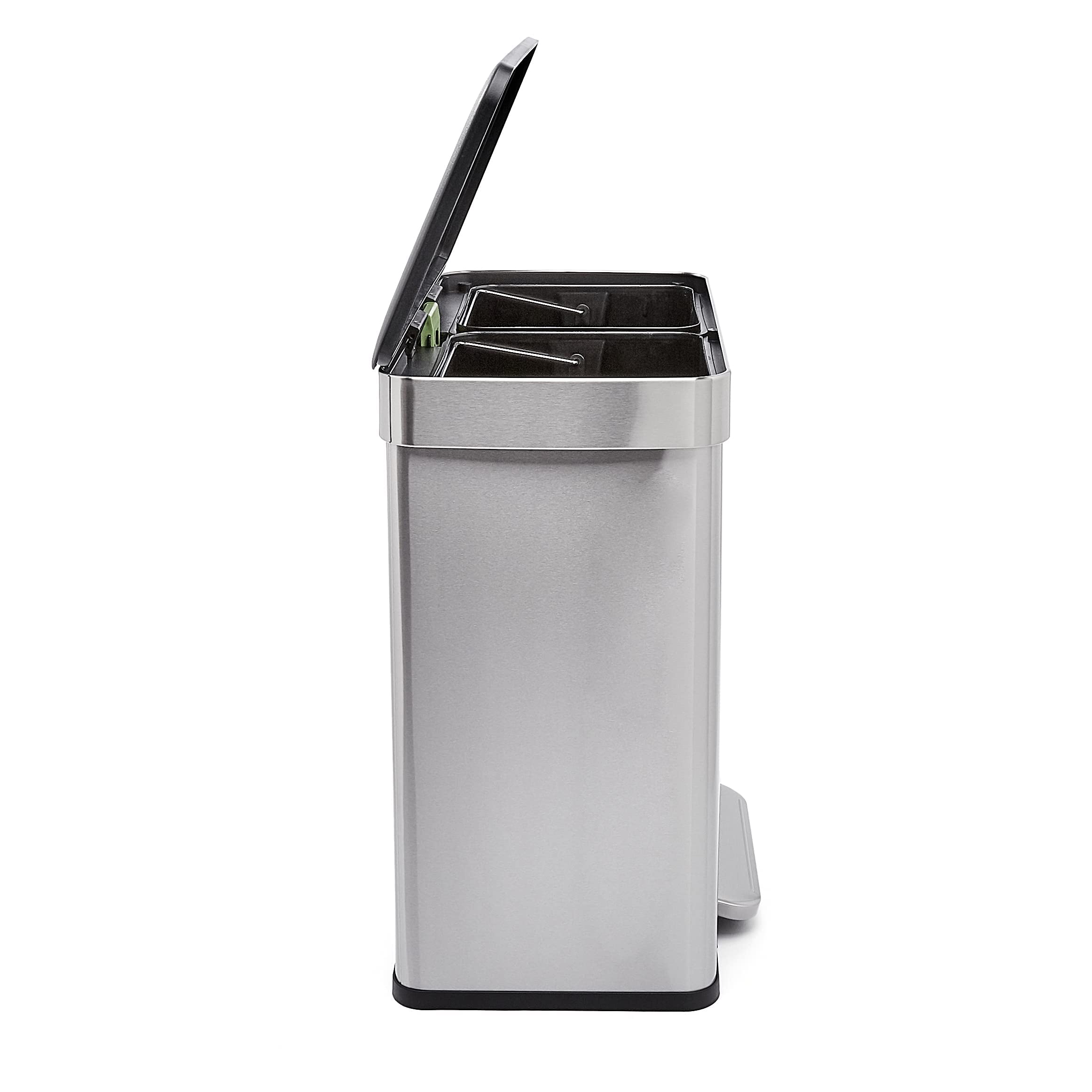 Stainless steel exterior with fingerprint-resistant finish for a clean look