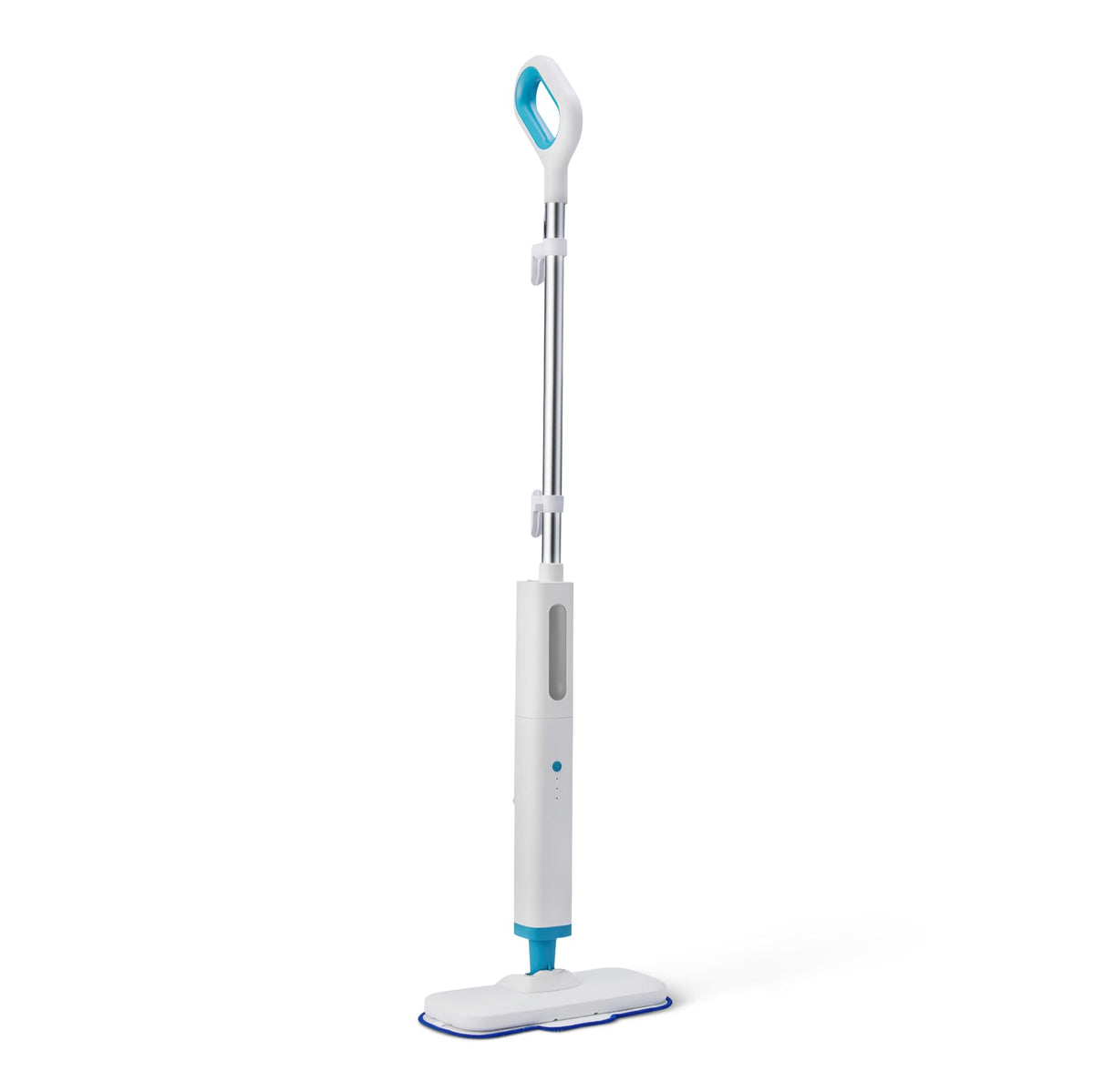 Amazon Basics steam mop assembled for efficient sealed-floor cleaning