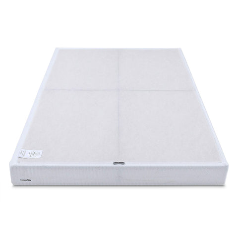Amazon Basics Sturdy Box Spring Base removable zip cover enables easy cleaning.