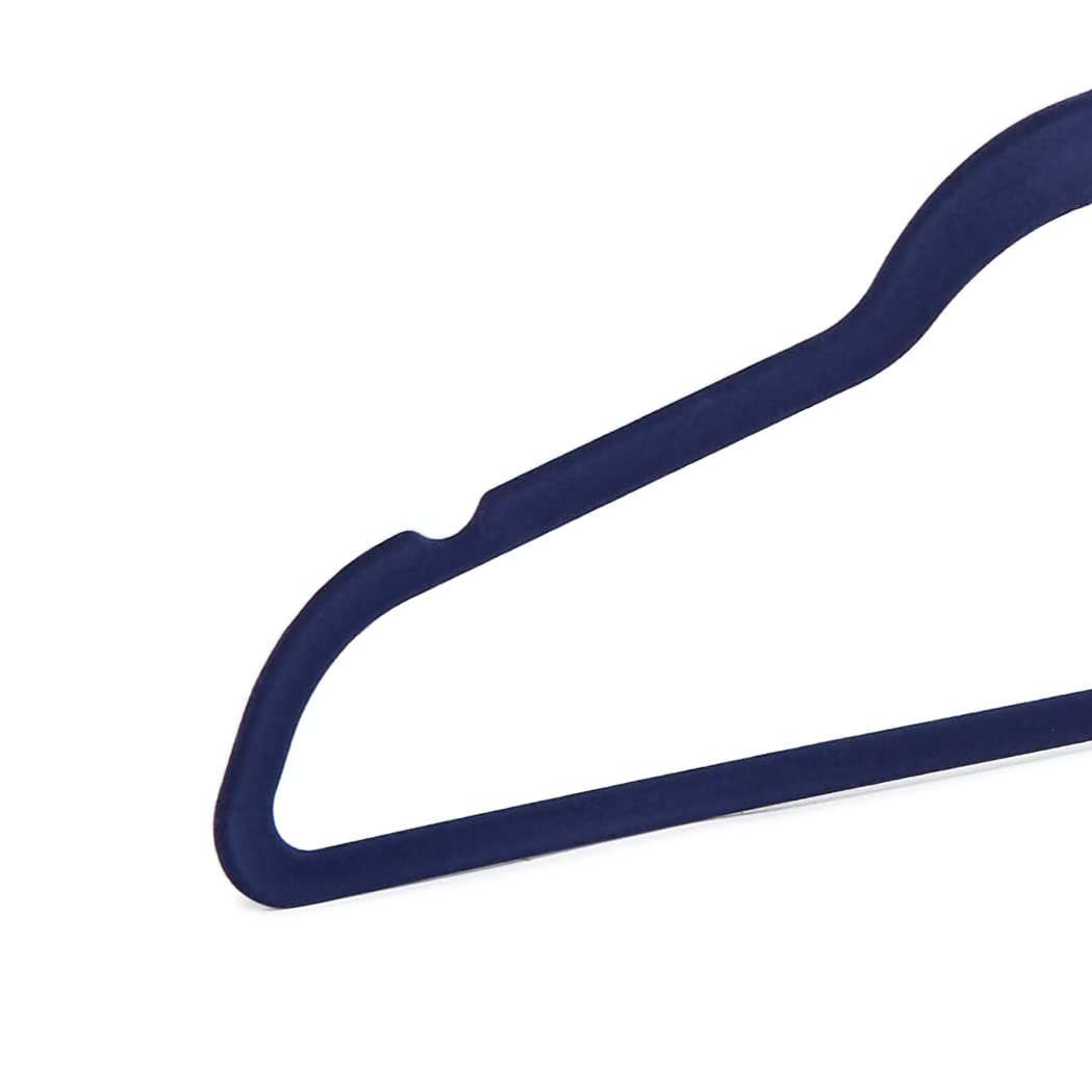 Amazon Basics sturdy metal-core hangers support up to 10 pounds for heavier garments.
