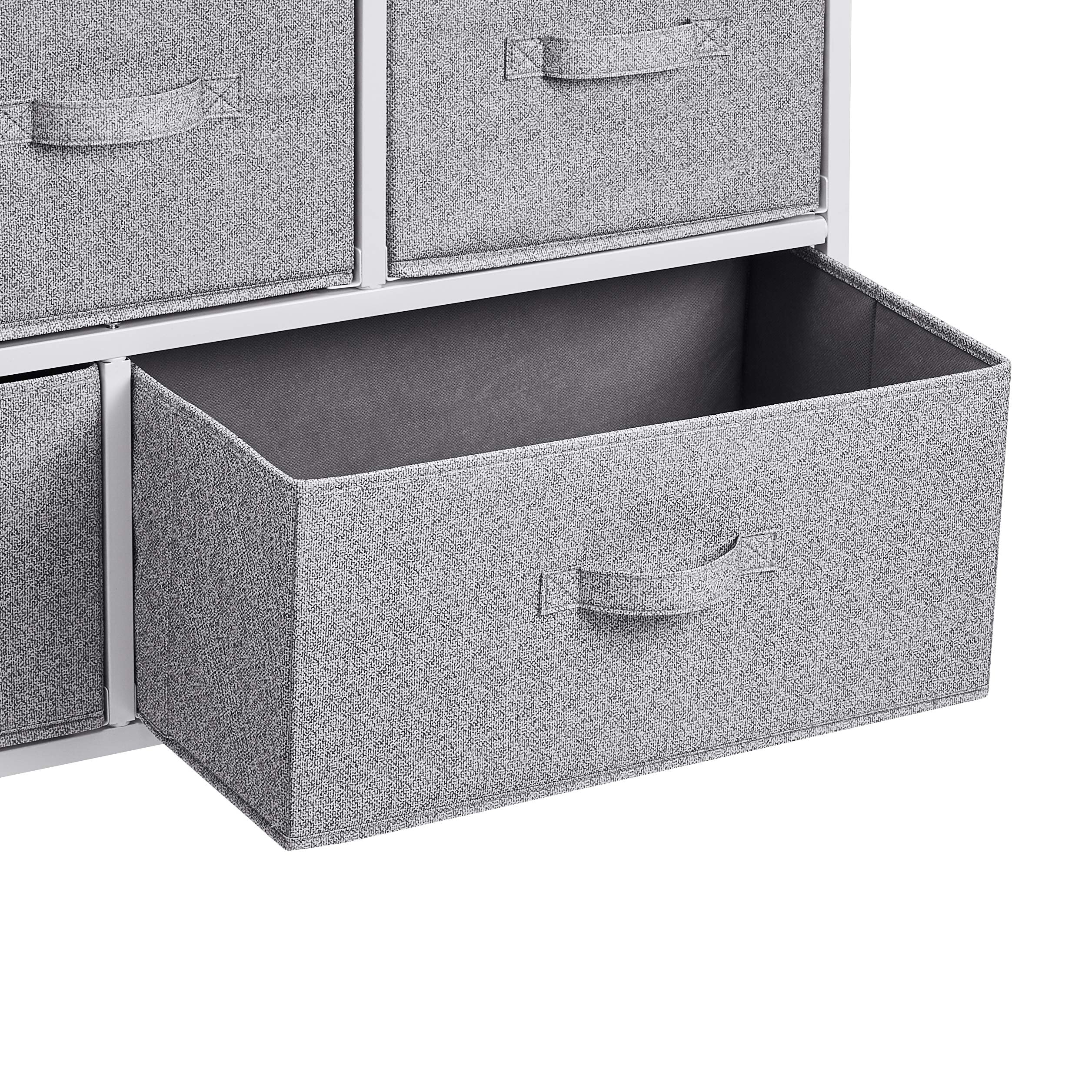 Amazon Basics sturdy steel frame with laminated wood top provides stable support