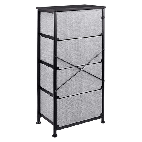 Amazon Basics sturdy steel frame with laminated top for durable daily use.