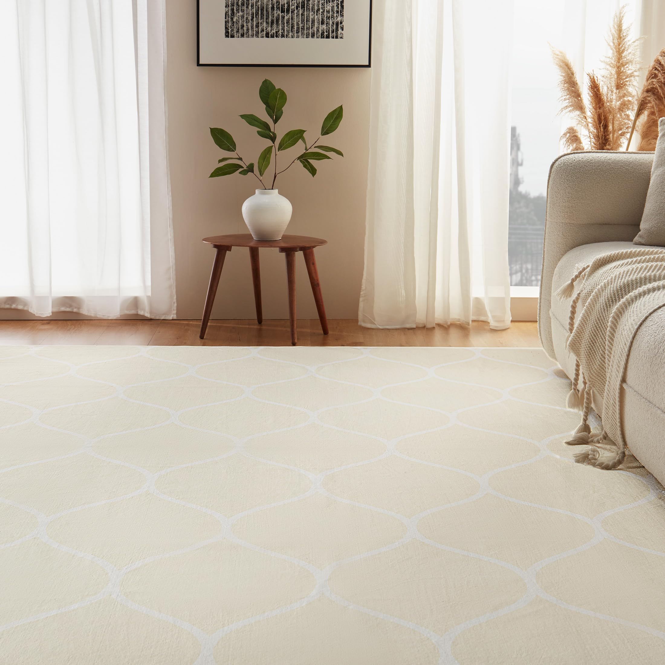 Amazon Basics living-room ambience rug enhances space with a bold, durable look