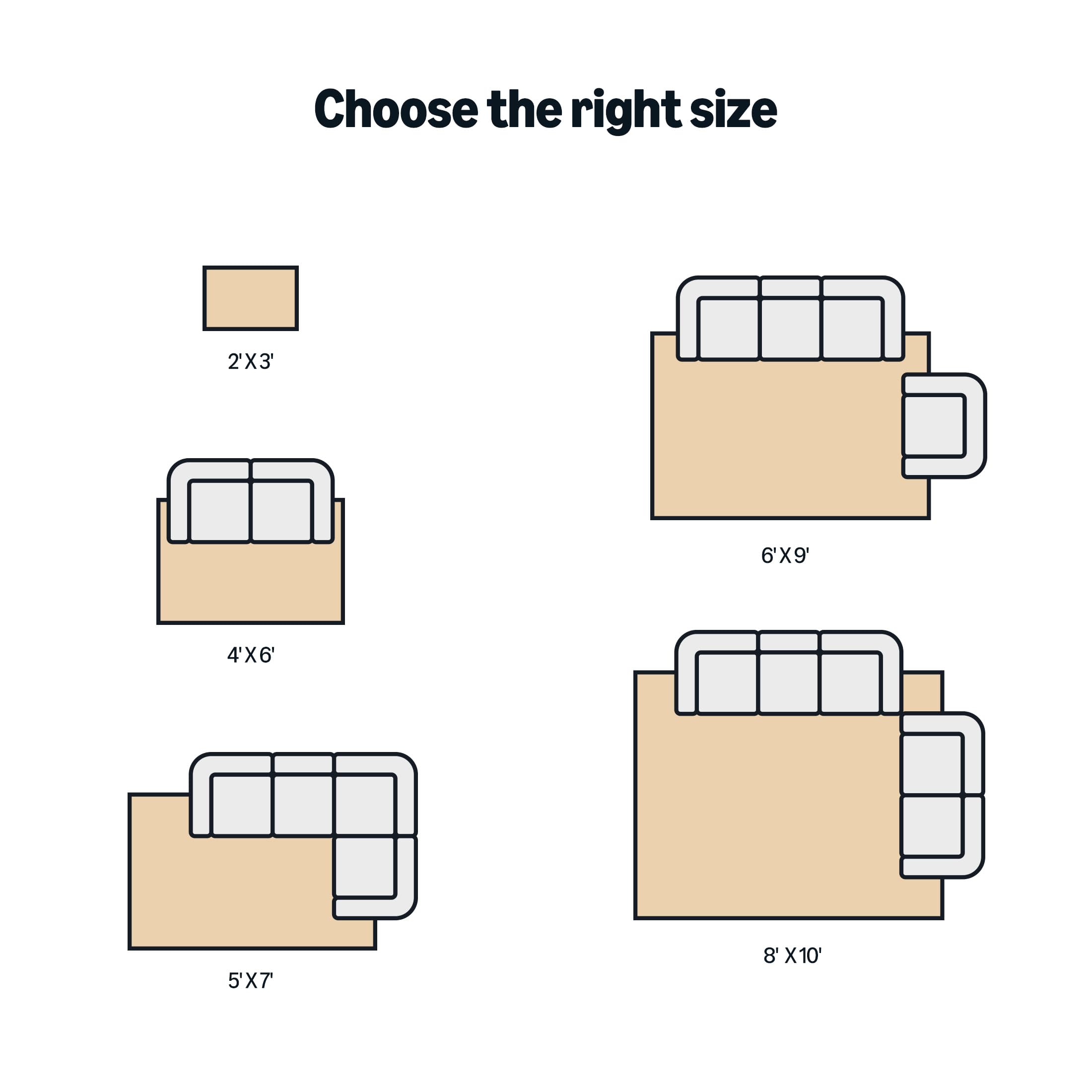 Amazon Basics reinforced rubber-bottom rug helps stay in place on smooth floors