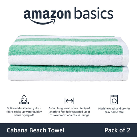 Close-up of Amazon Basics towel showing soft absorbent texture.