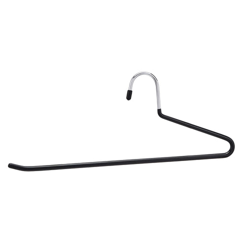 Amazon Basics non-slip trouser hanger with open side design for easy access.