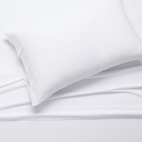 Amazon Basics twin fitted sheet secured on mattress up to 14 inches deep