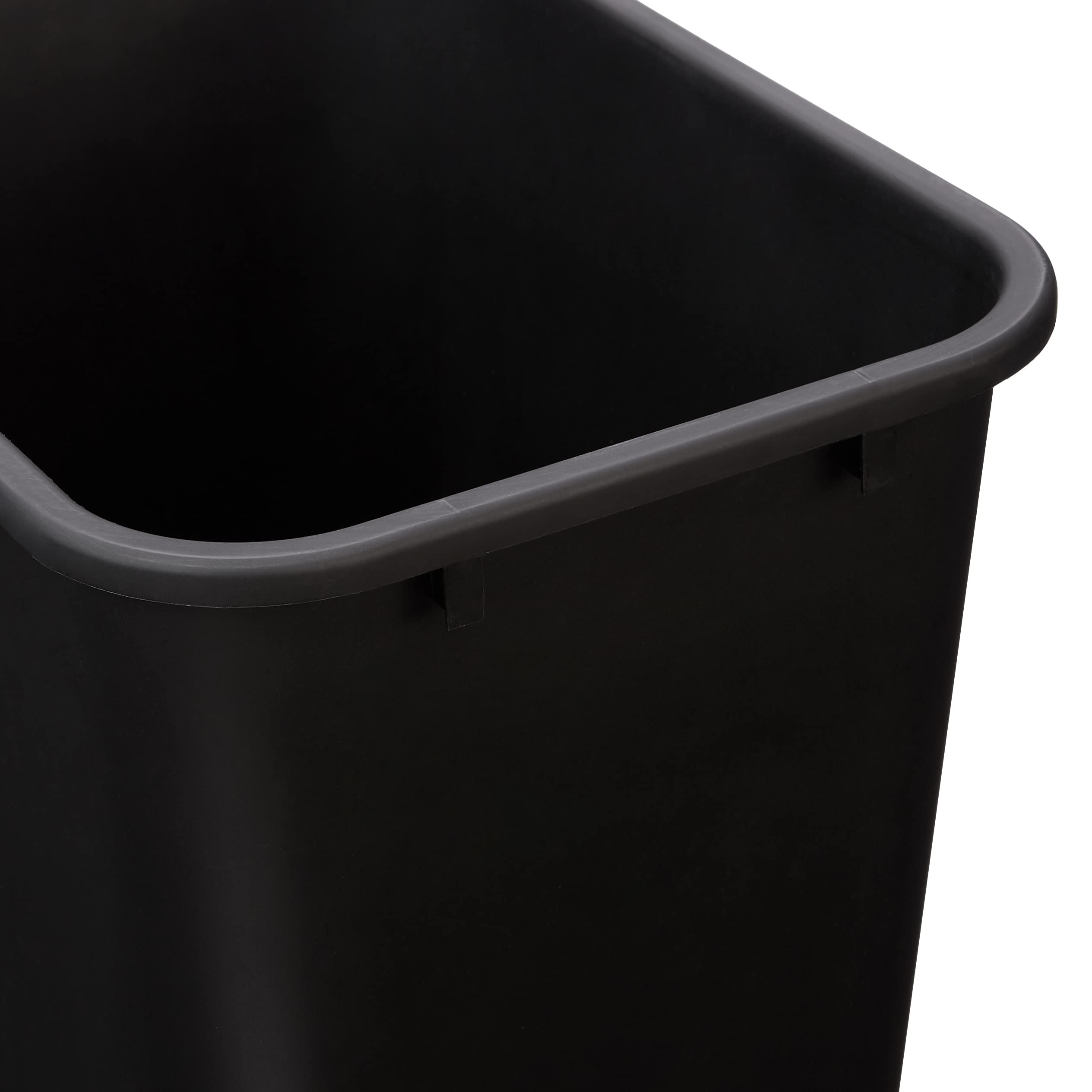 Amazon Basics dual-pack 10-gallon trash bins for bulk use.
