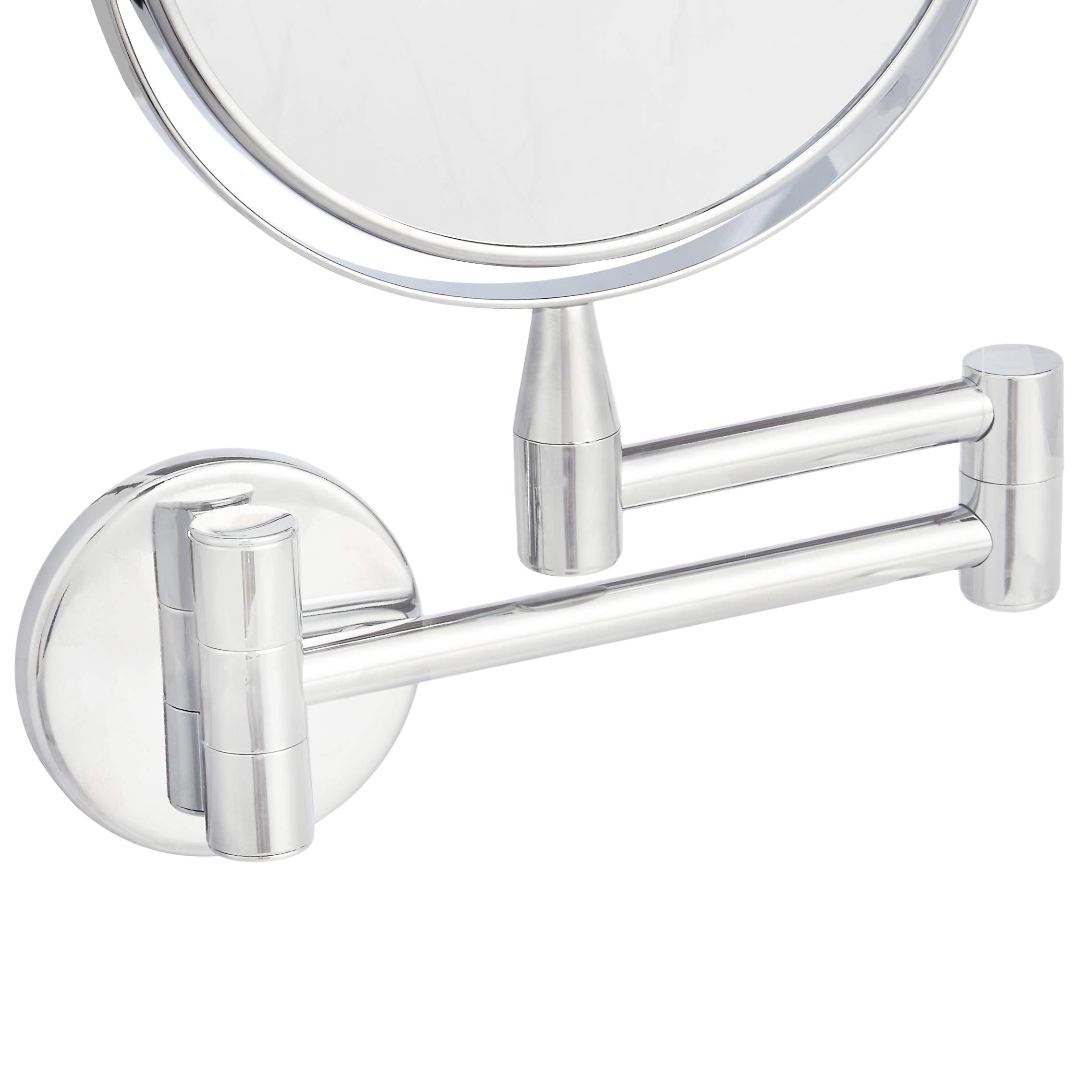 Amazon Basics round vanity mirror with 6.69 inch diameter for crystal clear reflection