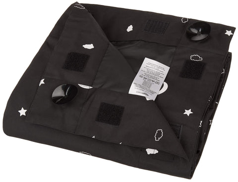 Amazon Basics adjustable Velcro tabs provide a customizable fit for different windows.