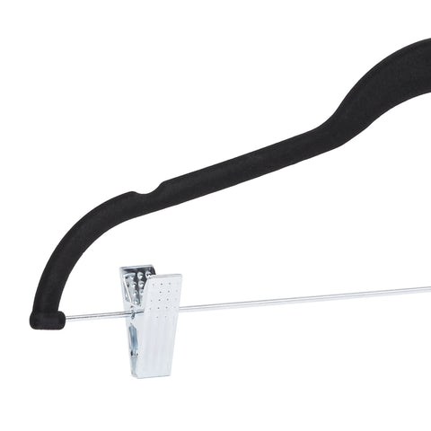 Amazon Basics velvet skirt hanger with compact dimensions 16.7 x 1.2 x 9 inches