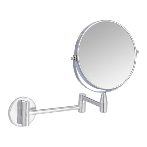 Amazon Basics wall mount round vanity mirror with 360 degree rotation for precise grooming