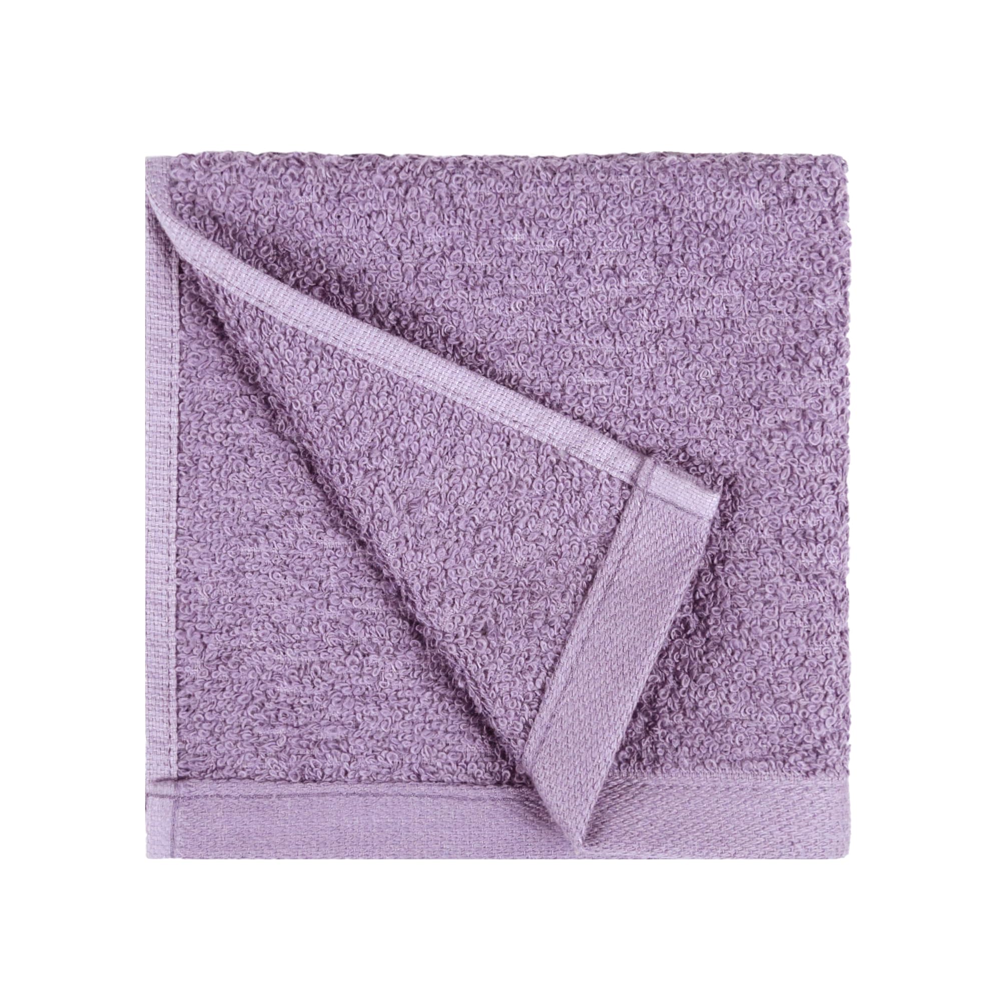 Amazon Basics washcloths with reinforced edges resist unraveling during machine washing