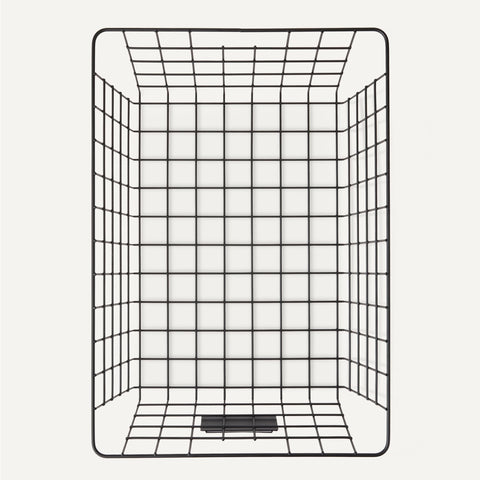 Amazon Basics wire storage baskets show rust-resistant finish on durable powder-coated wires.