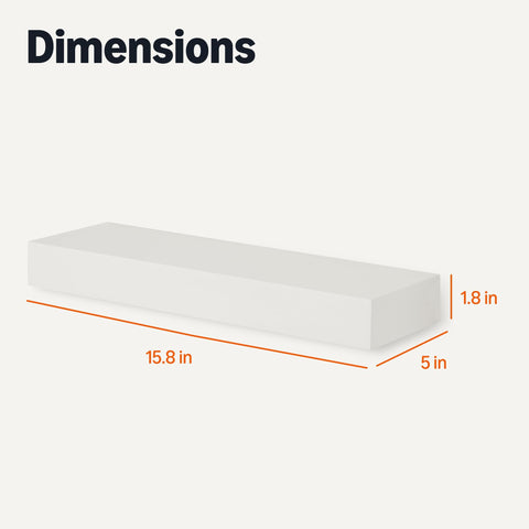 Amazon Basics wood floating shelves in white used as stylish display ideas