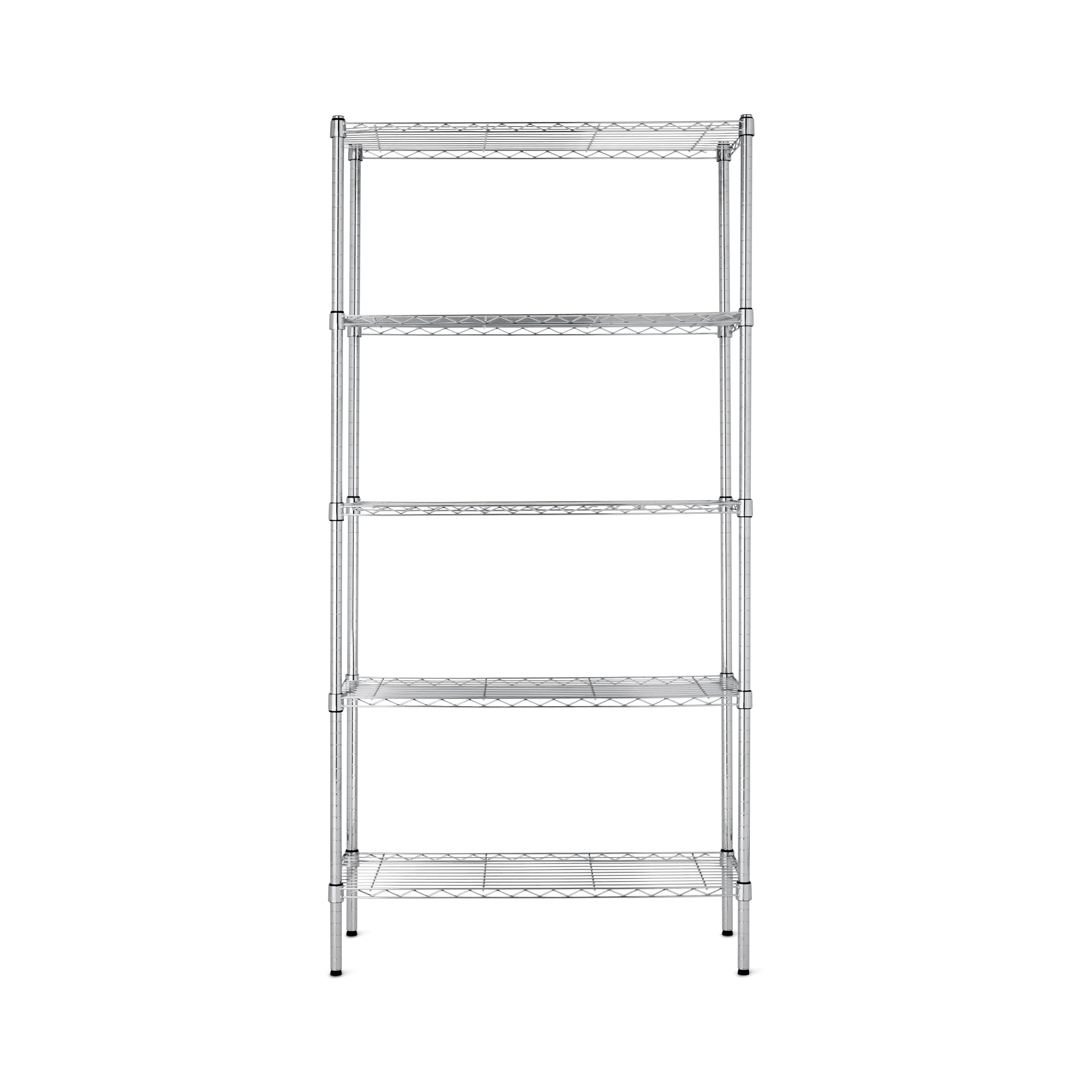 Amazon Basics chrome finish resists corrosion and cleans easily