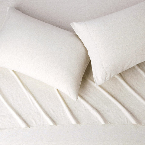 Amazon Basics cotton jersey pillowcase for queen size delivers soft, breathable overnight comfort.