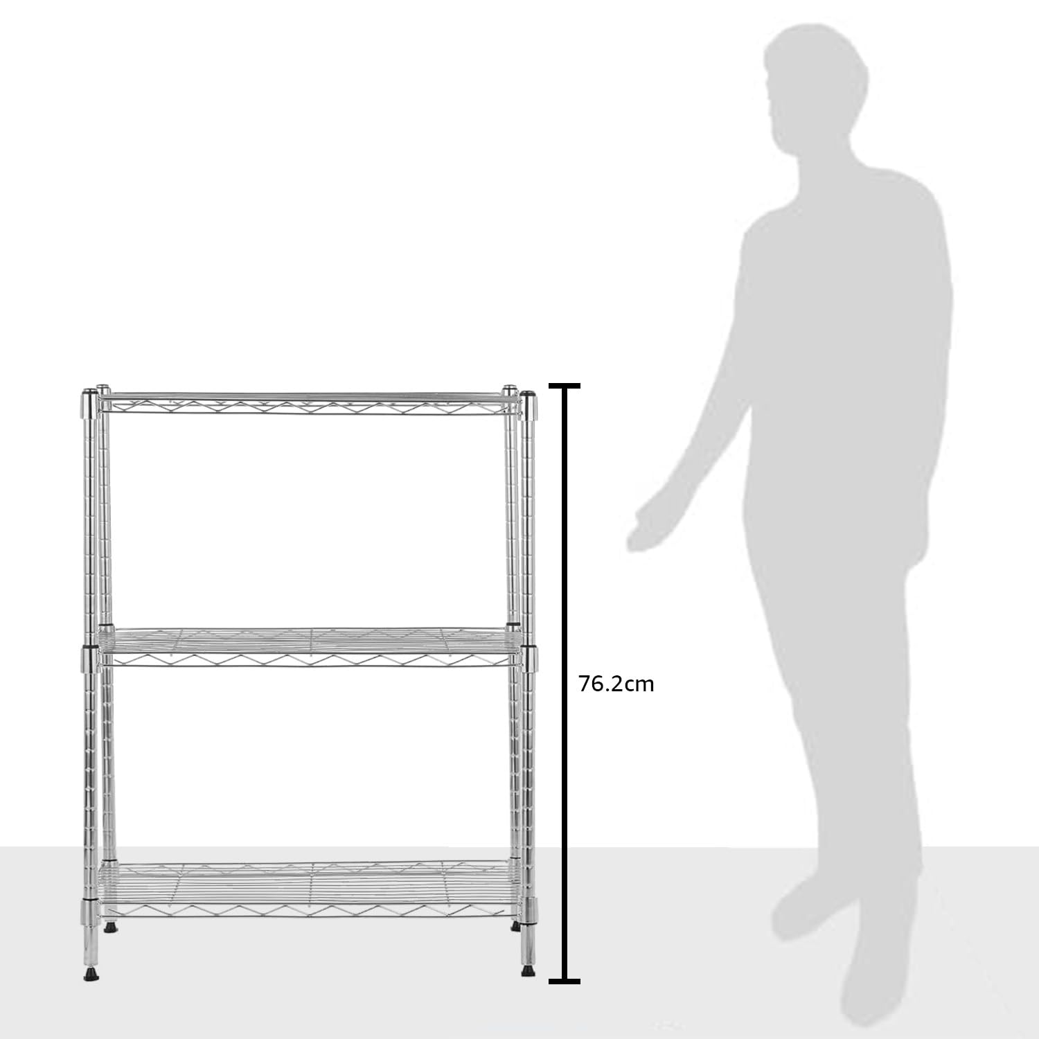 Amazon Basics dimensions help plan space for compact storage in small areas.
