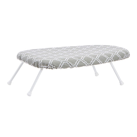 Amazon Basics foldable tabletop ironing board with folding legs for space-saving ironing