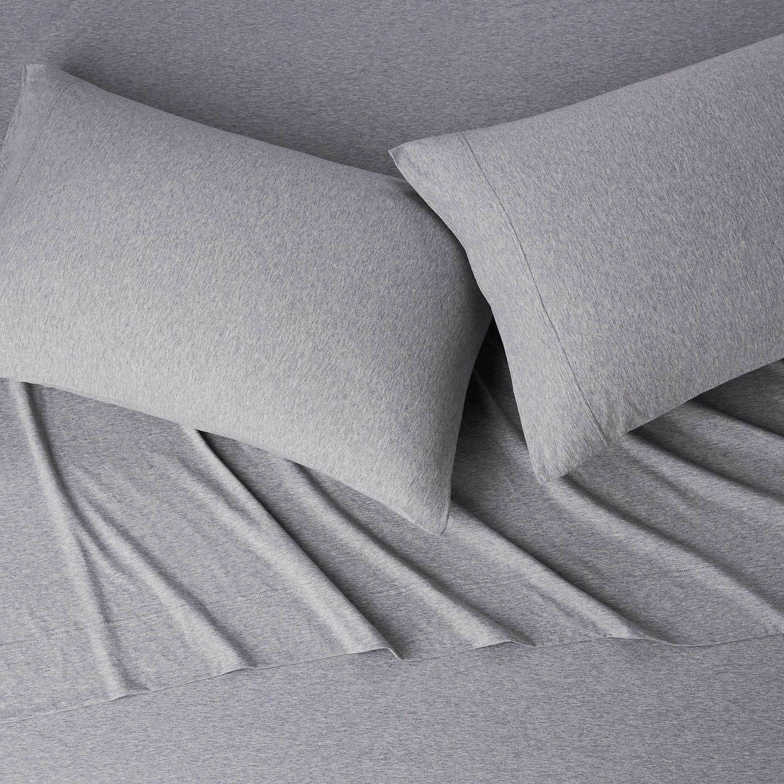 Amazon Basics standard pillowcase adds smooth coverage for standard pillows.