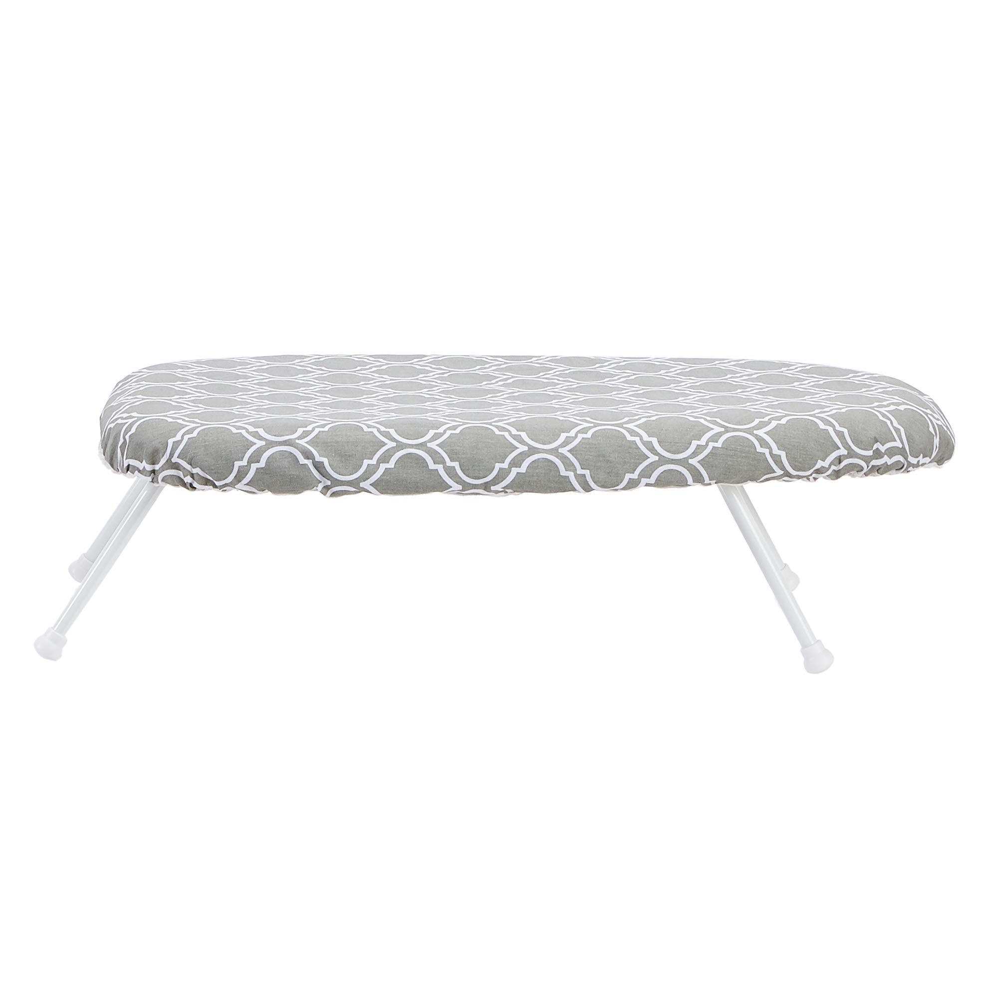 Amazon Basics trellis removable cover on ironing board enables easy cleaning and heat distribution