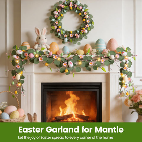 Amazqi garland with 20 LED lights adds warm indoor illumination.
