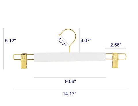 Amber Home 24-pack of wood hangers saves space and keeps pants neat.